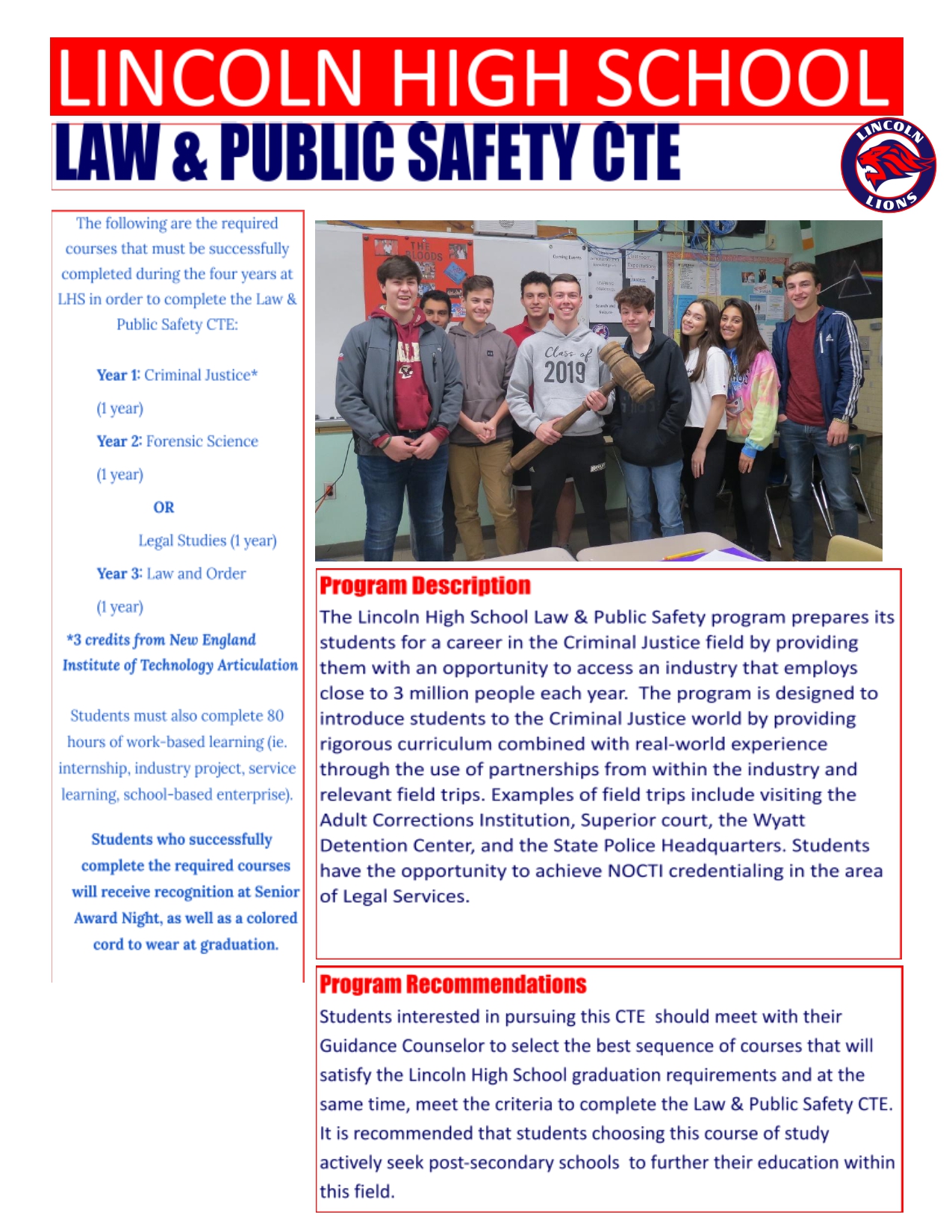 Law and Public Safety CTE